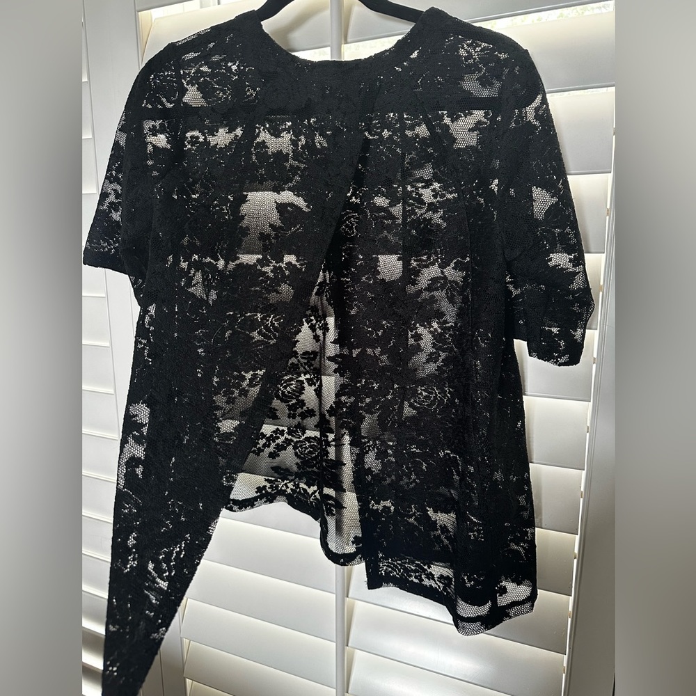 Bcbg Generation Split Back Lace Top - image 4